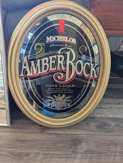 Vintage Beer Mirror - Michelob Amber Bock