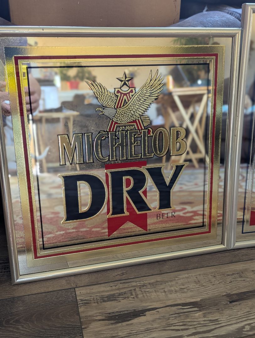 Vintage Beer Mirror - Michelob DRY