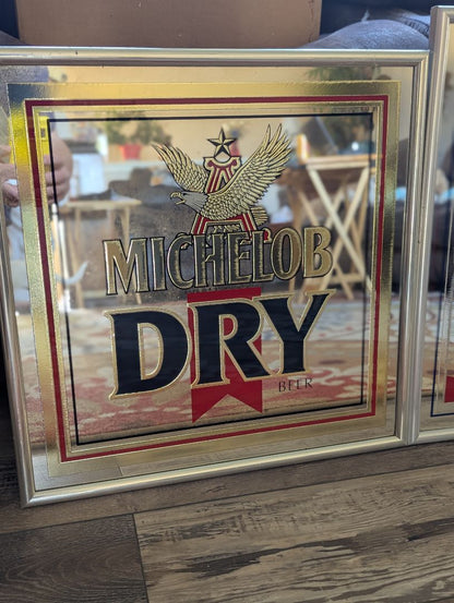 Vintage Beer Mirror - Michelob DRY