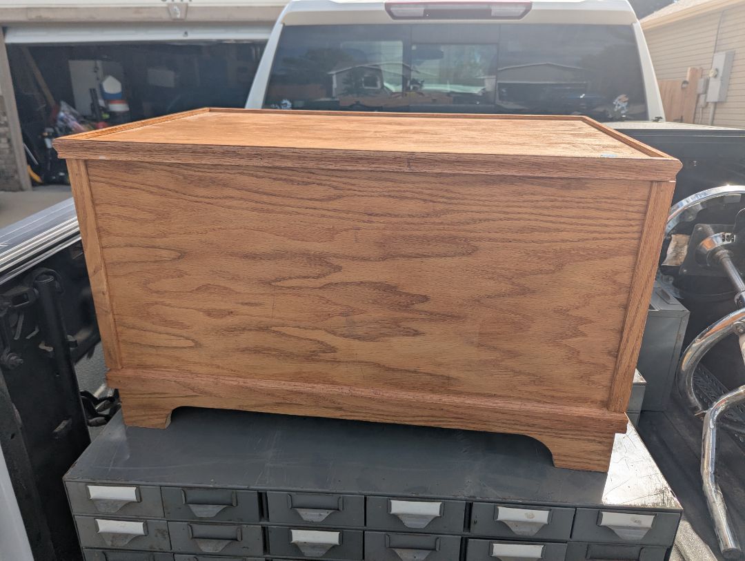 Large oak trunk
