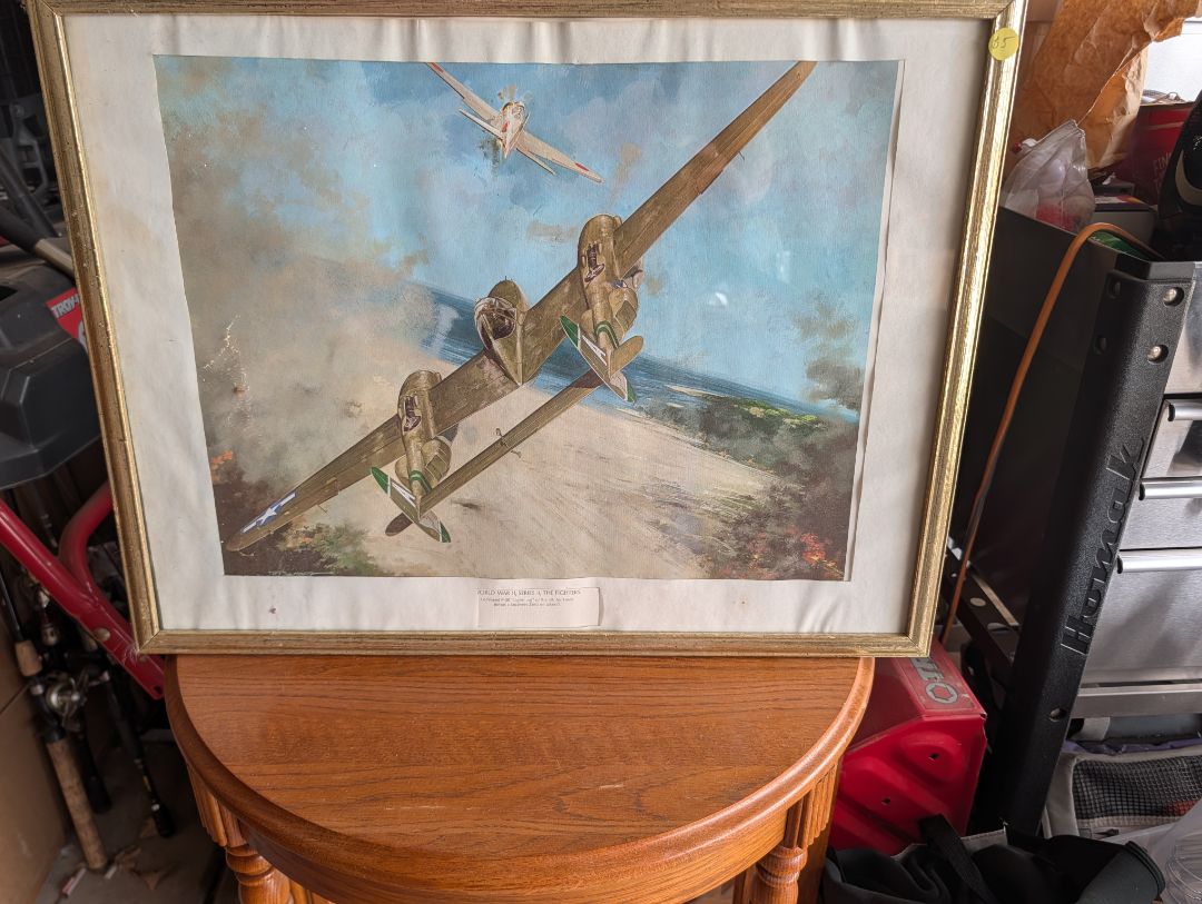 P-38 framed pic