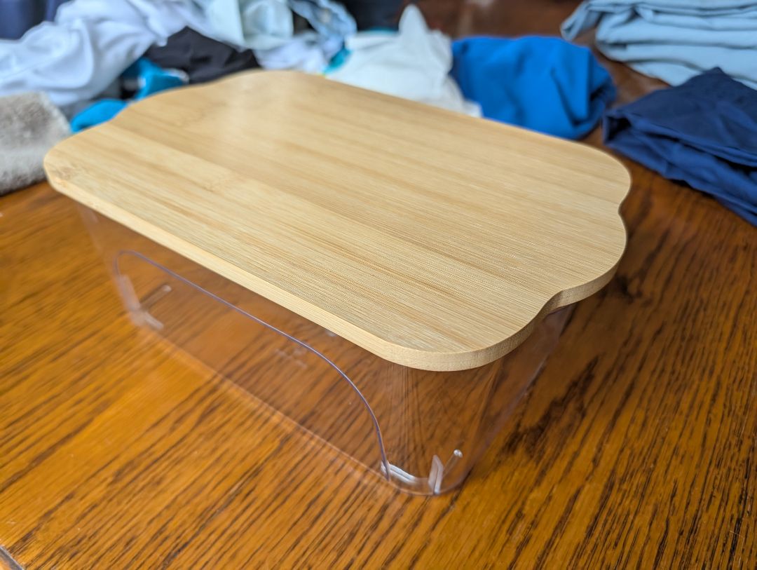 Bamboo storage container