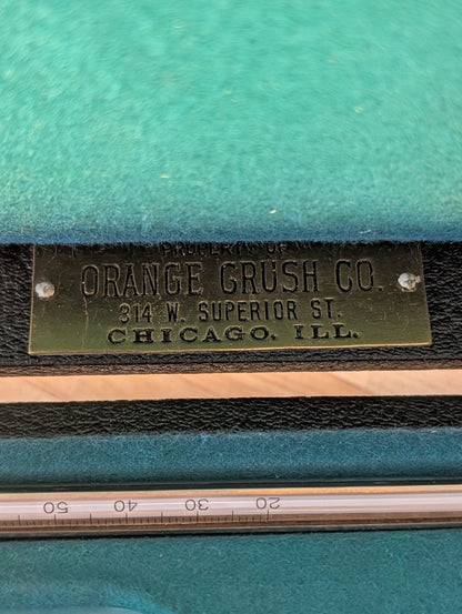 Orange Crush Soda syrup testing equipment