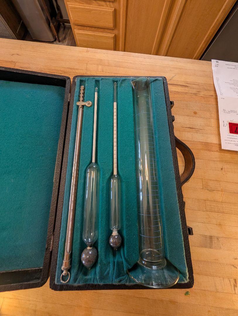 Orange Crush Soda syrup testing equipment