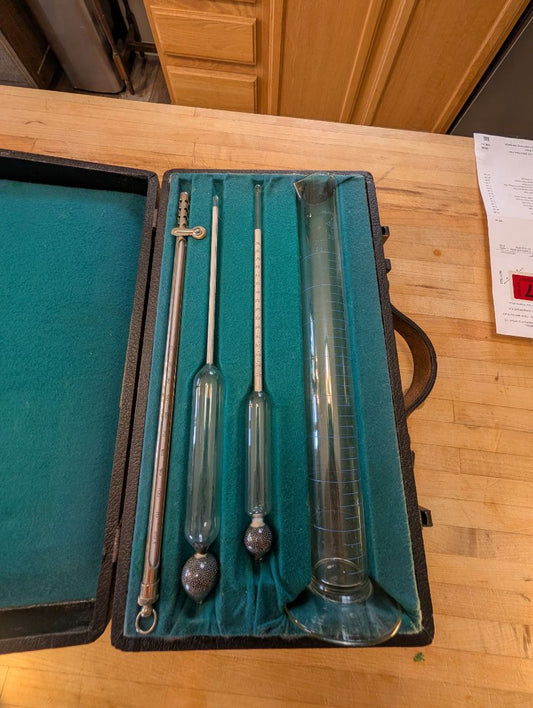 Orange Crush Soda syrup testing equipment