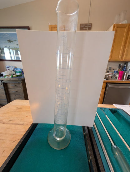 Orange Crush Soda syrup testing equipment