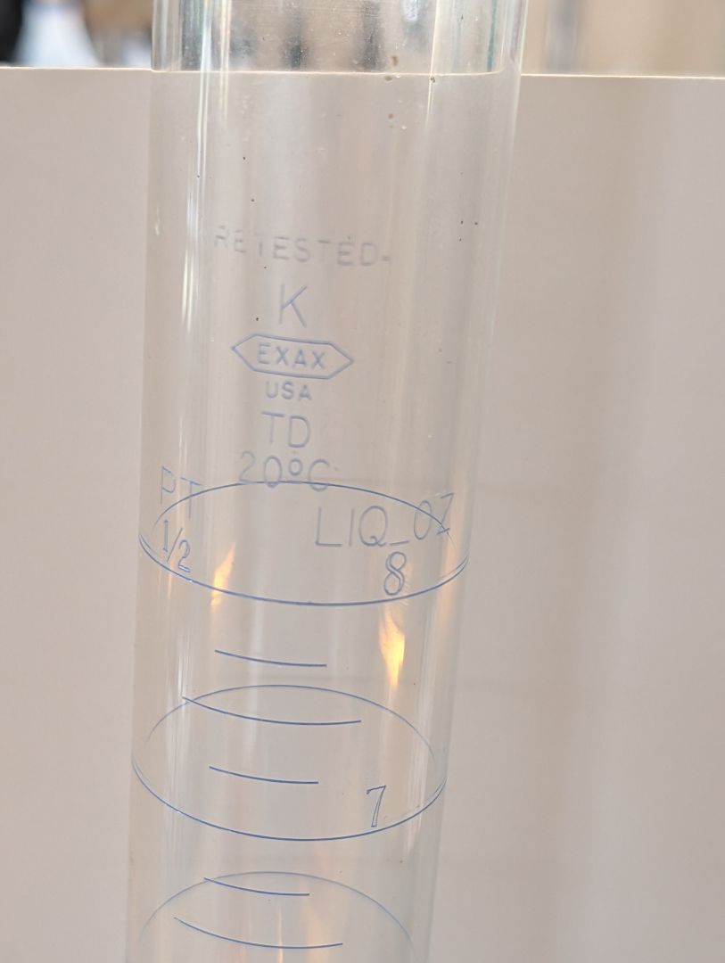 Orange Crush Soda syrup testing equipment