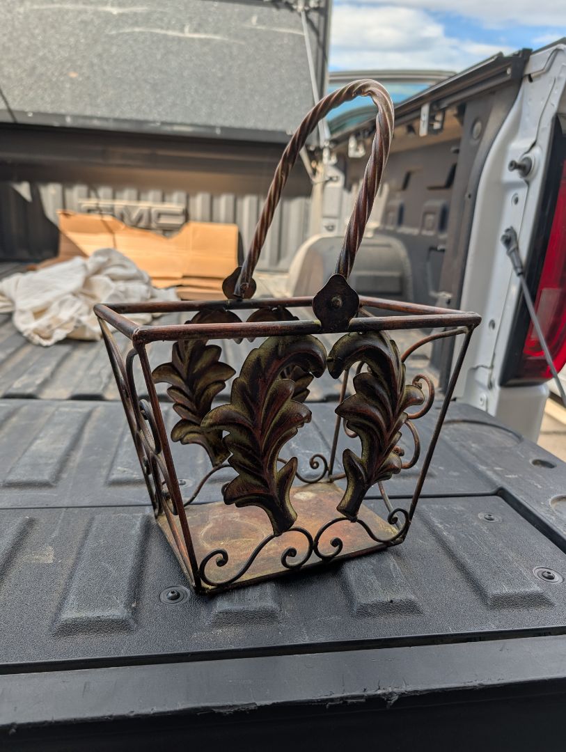 Copper looking basket