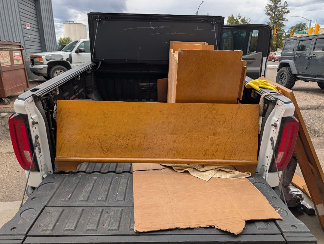 Burlwood Head and footboard - Full size