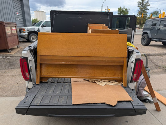 Burlwood Head and footboard - Full size