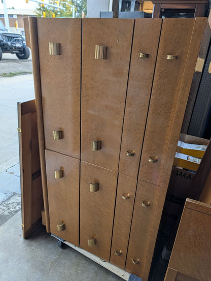 MCM 8 drawer bureau - Blonde Burlwood