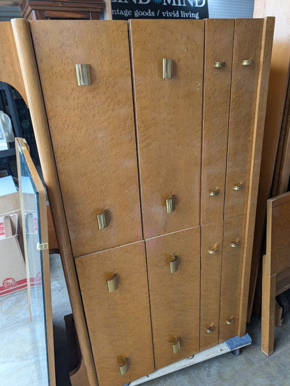 MCM 8 drawer bureau - Blonde Burlwood