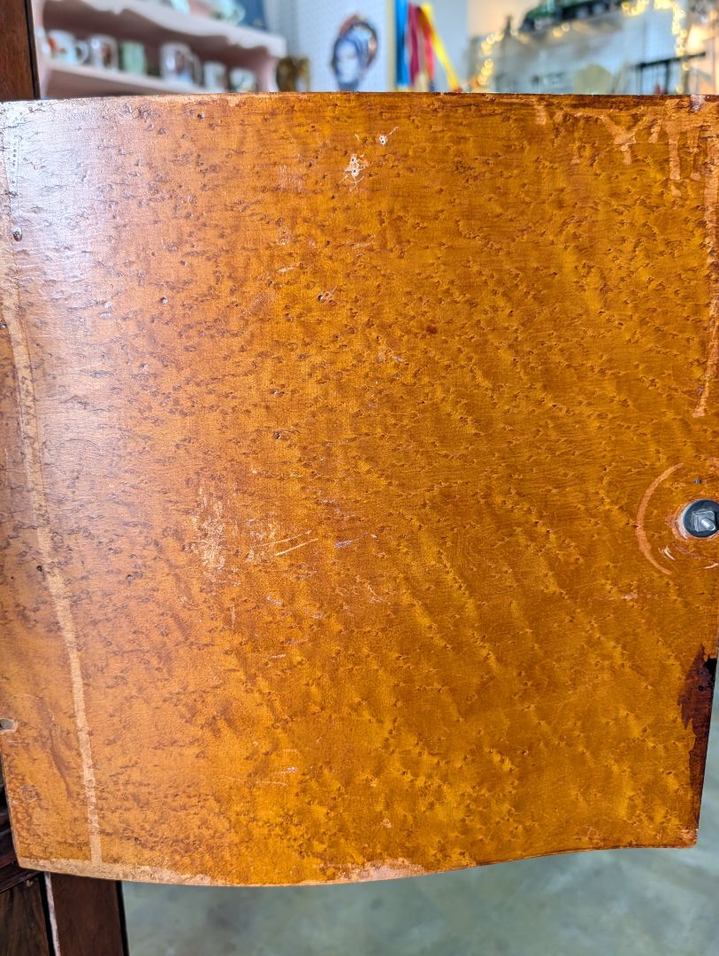 Antique Serpentine front chest of drawers