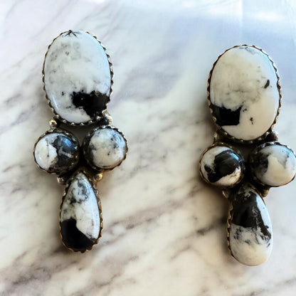 White Buffalo Earrings