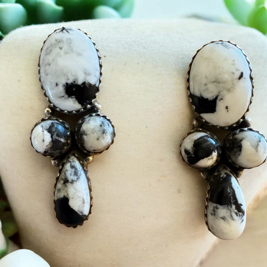 White Buffalo Earrings
