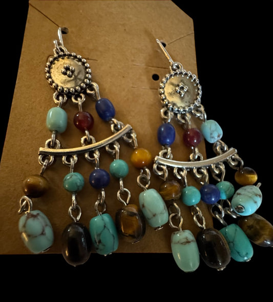 ST multicolor dangle earrings