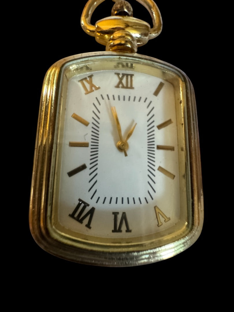 Gold Tone Watch Pendant