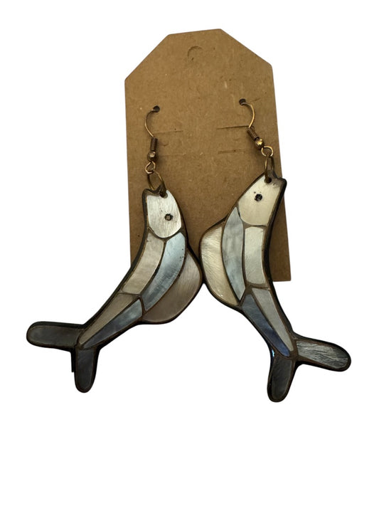 Inlay Fish earrings