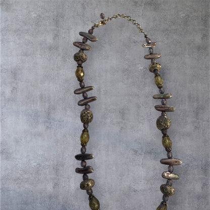 Chicos purple silver necklace