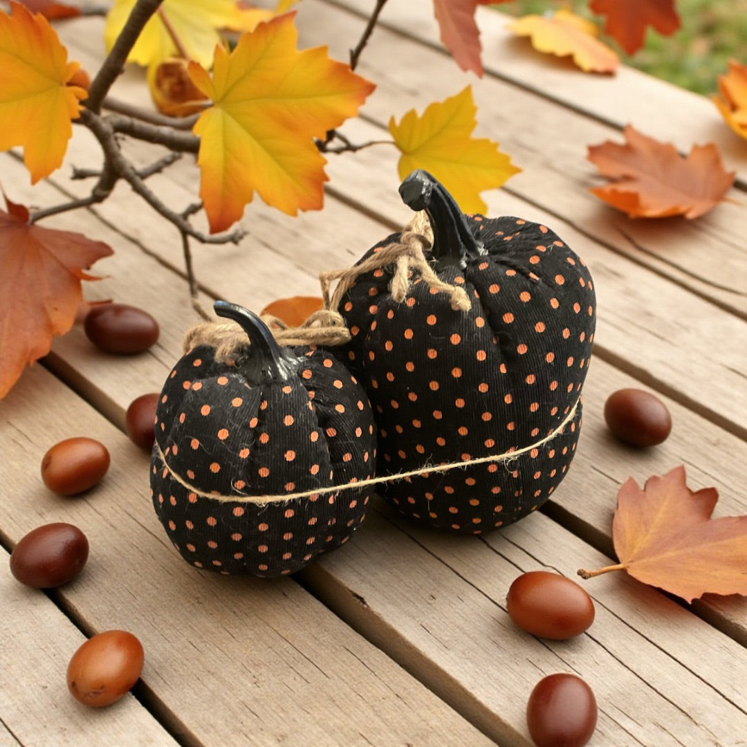 Spotted Corduroy Pumpkins
