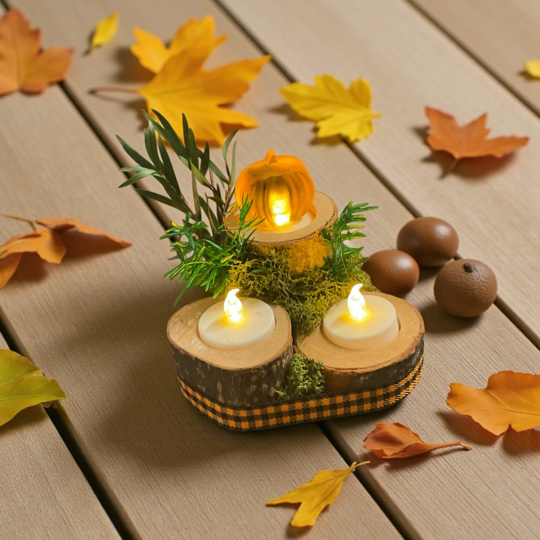 Autumn Pine Tea Light Holder (3)