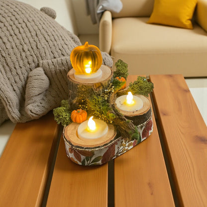 Autumn Pine Tea Light Holder (3)