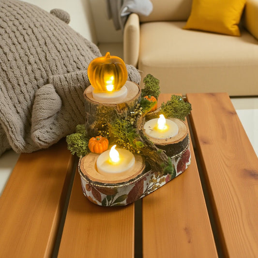 Autumn Pine Tea Light Holder (3)