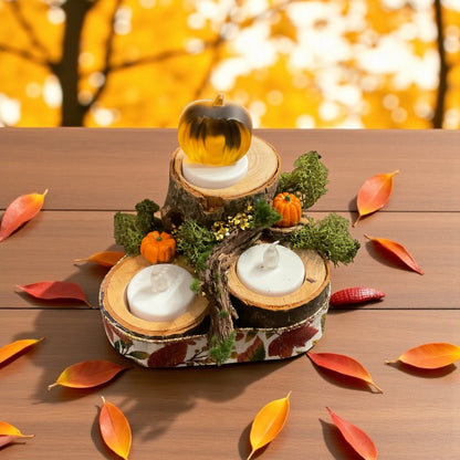 Autumn Pine Tea Light Holder (3)
