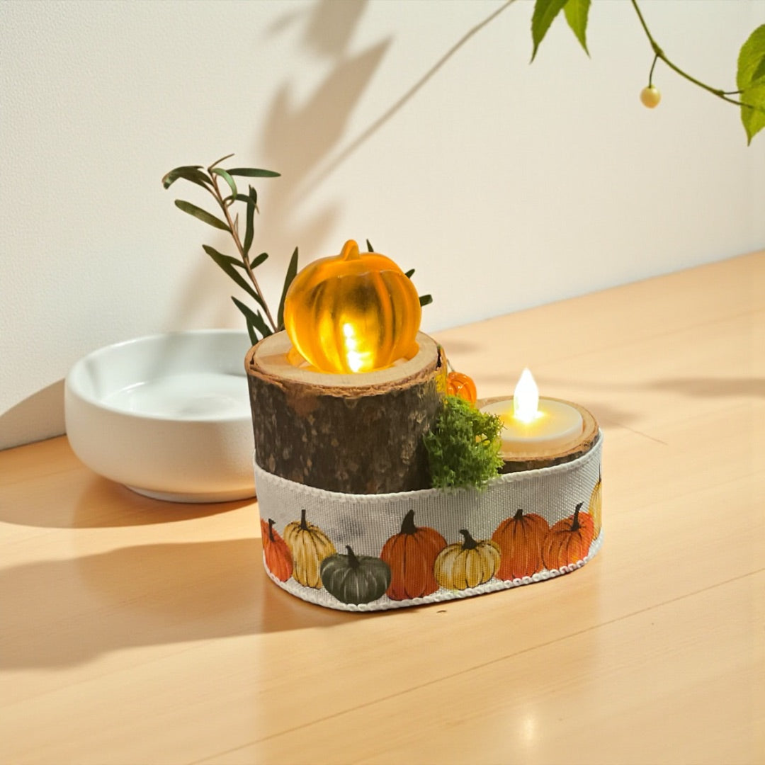 Autumn Pine Tea Light Holder (2)