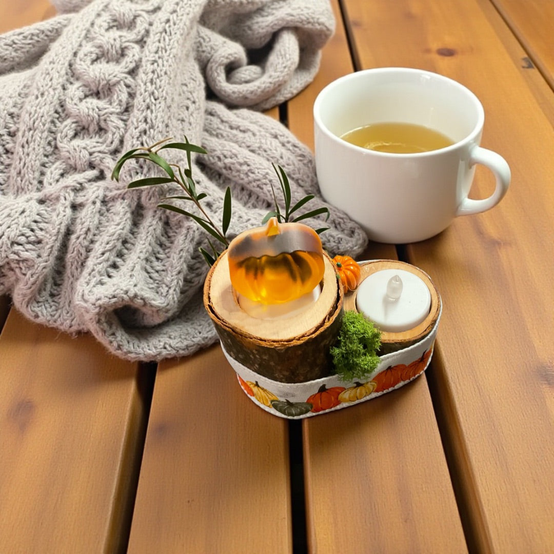 Autumn Pine Tea Light Holder (2)