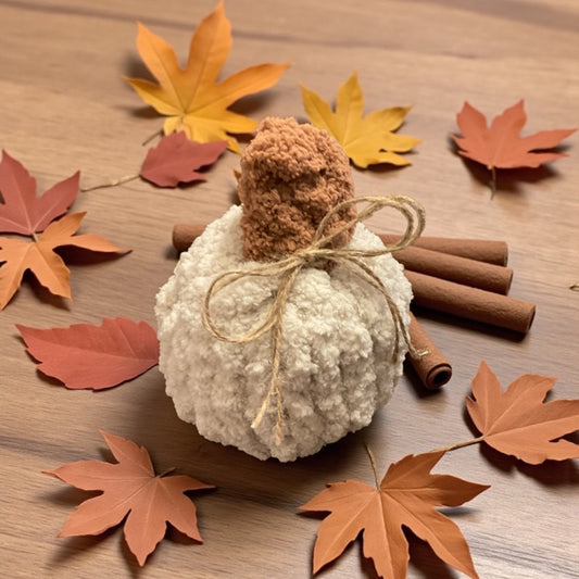 Hand Knit Oatmeal Pumpkin, Small