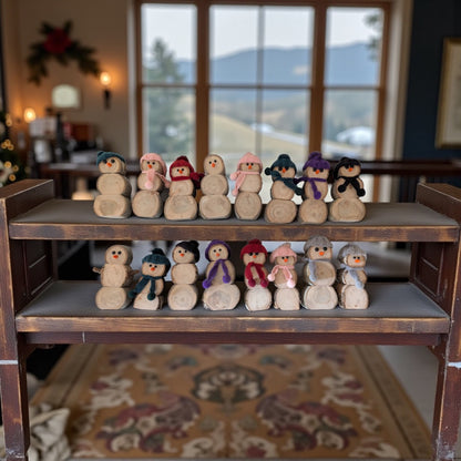 Wooden Snowmen