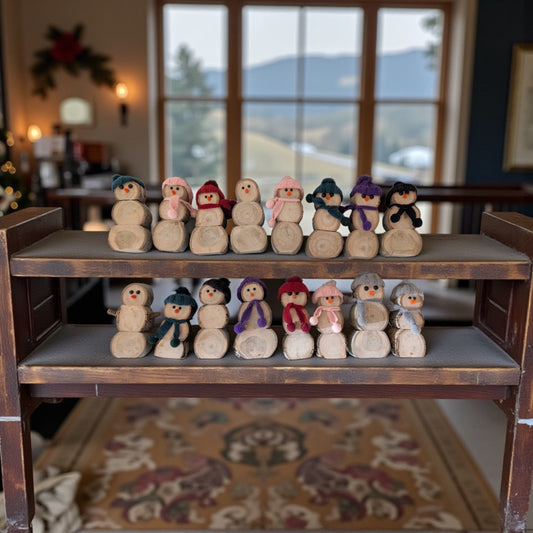Wooden Snowmen