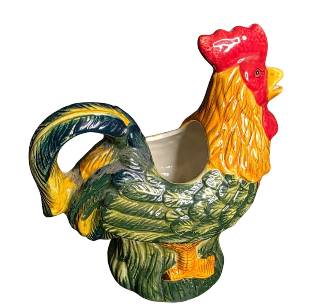 Vintage ceramic rooster creamer/pitcher