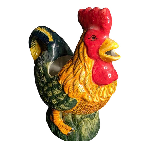 Vintage ceramic rooster creamer/pitcher