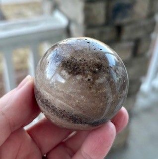 Chocolate Calcite Sphere