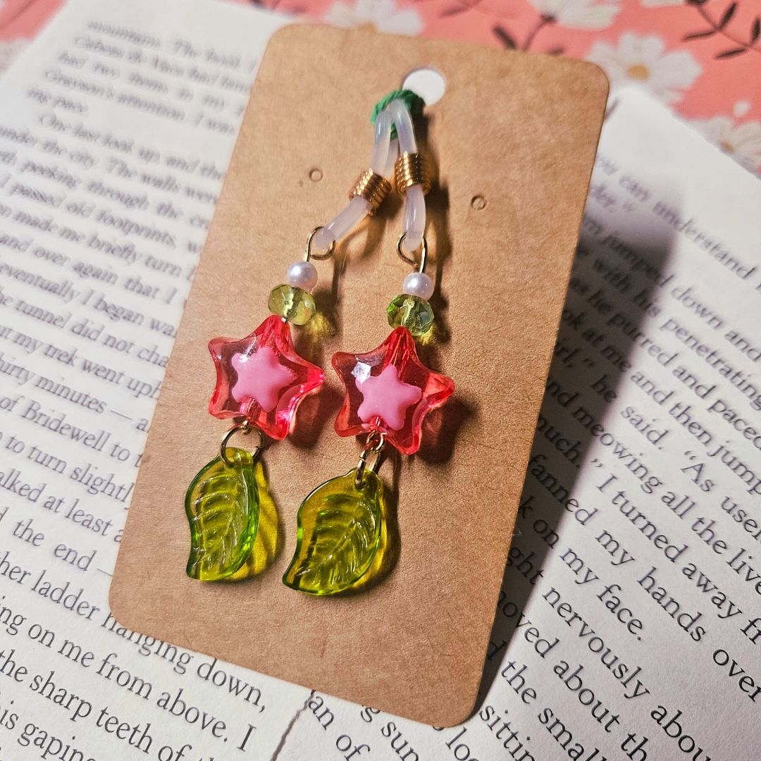 Pink Starfruit Glasses Charm
