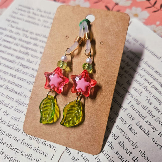 Pink Starfruit Glasses Charm