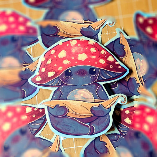 Raindrop Mushling Sticker
