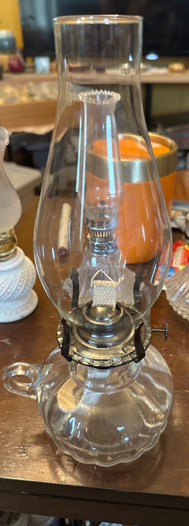 Large Hand-Held Oil Lamp