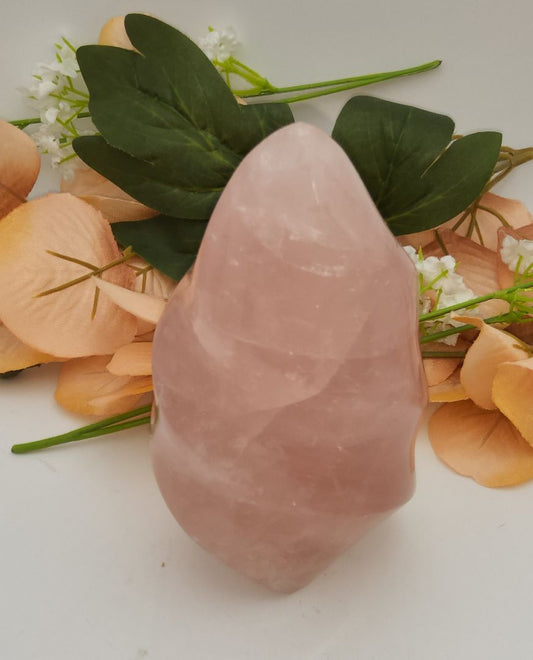 Rose Quartz Flame Stones