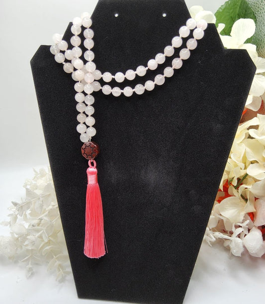 Rose Quartz Mala Jewelry