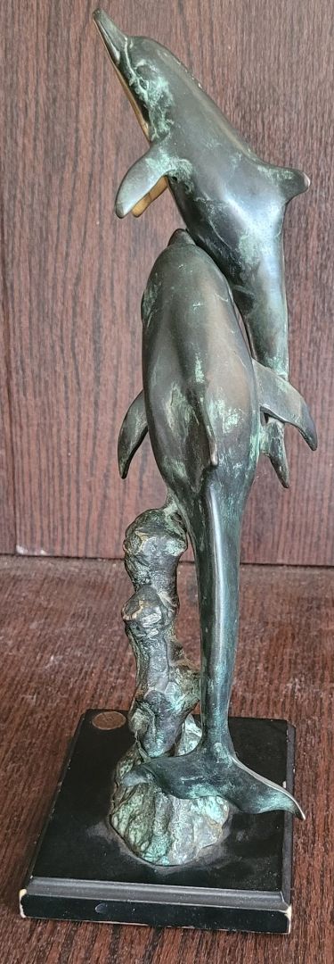Antique Bronze Dolphins