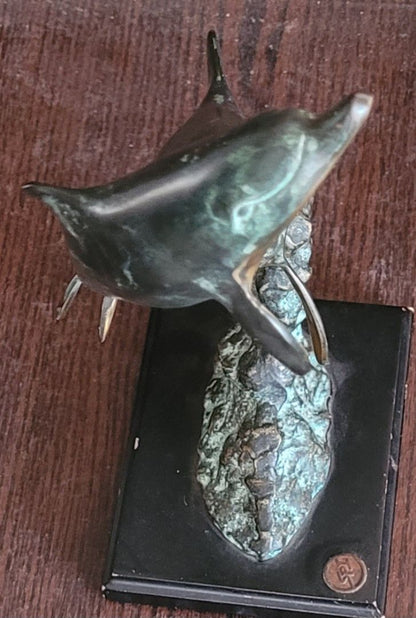 Antique Bronze Dolphins