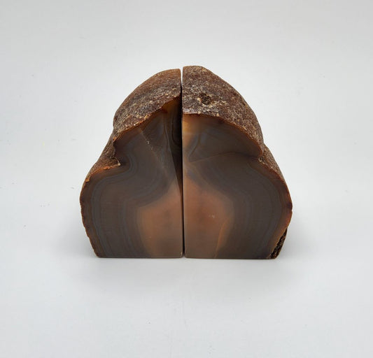 Small Brown Agate Bookends Stones