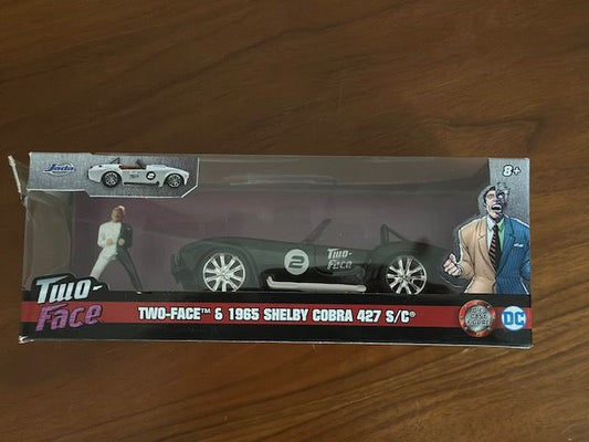 Jada Two-Face & 1965 Shelby Cobra 427 S/C, 8x3x3.5