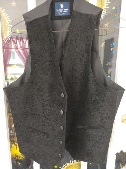 Black Paisley Vest
