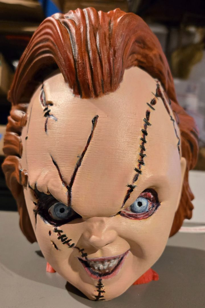 Chucky Head Head phone Holder - 3D, Hand-painted