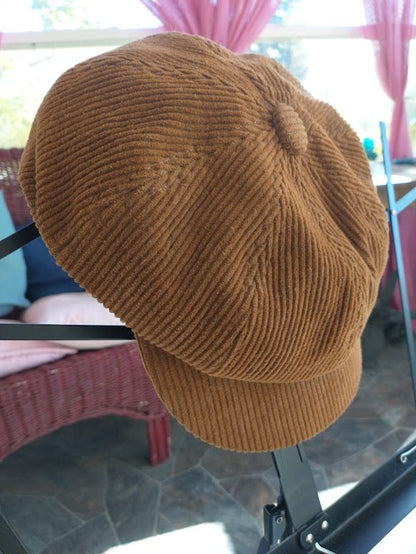Corduroy Cap Brown