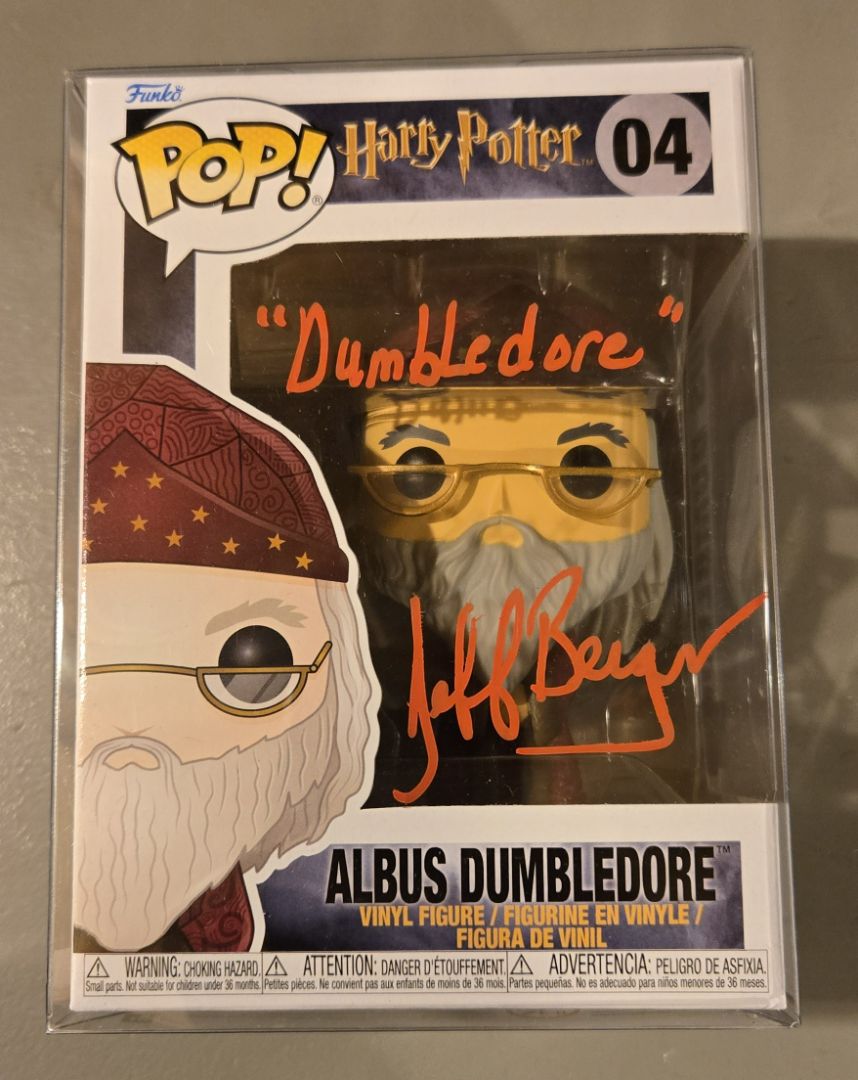Albus Dumbledore Funko Pop Signed by Jeff Bergman